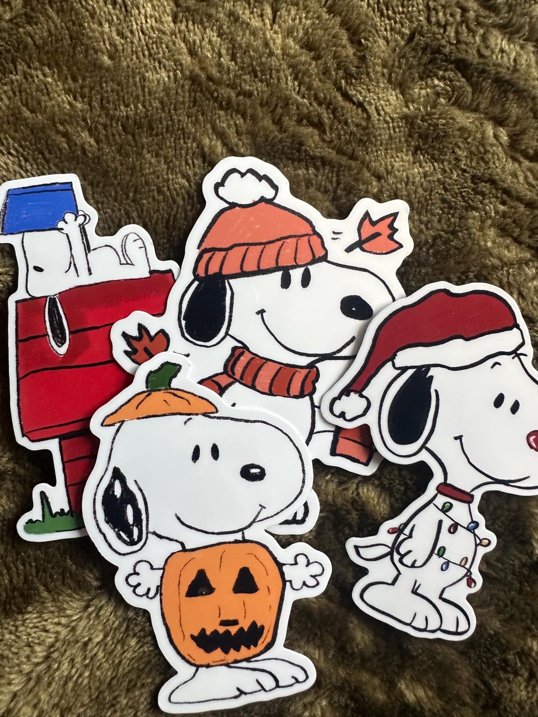 Snoopy Sticker Pack Snoopy Sticker 4 Pack - Etsy
