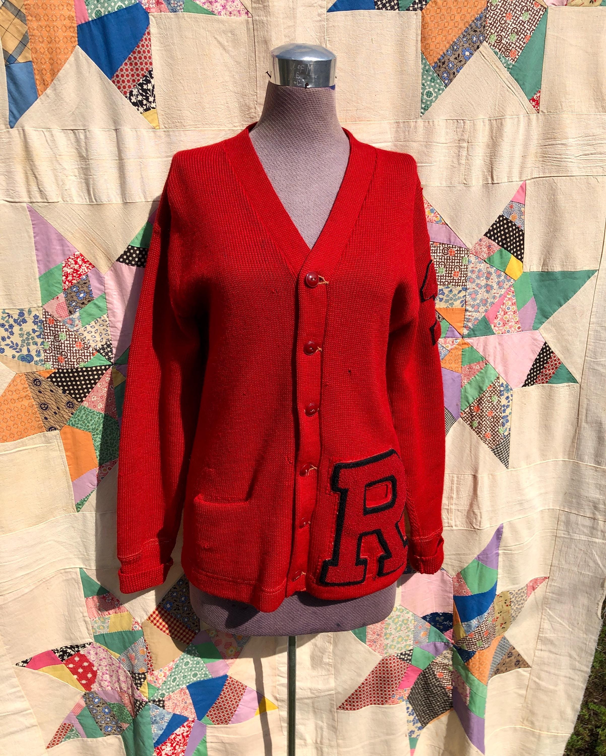 1940s Letterman Sweater - Etsy