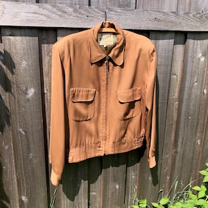 50s Gabardine Jacket - Etsy