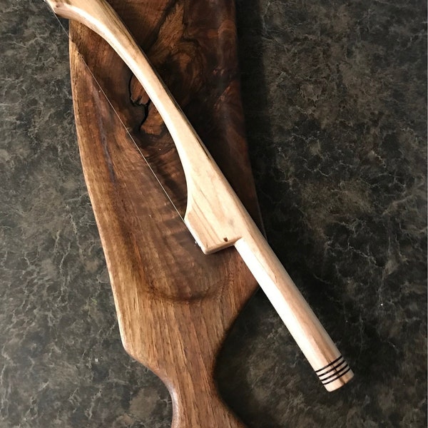 Ambrosia Maple Wood Bread Knife/Bread Bow Knife/Fiddle Bread Bow Knife/ Gift/Bow knife/Bread/Bow bread Knife/brotmesser/Sourdough Cutter