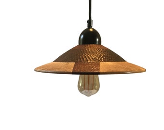 Rustic wood handmade pendant Lamp/Pandant Lighting /Handcrafted pendant light/Living Room Light