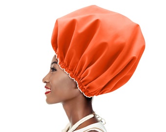 Shower Cap Generous Med Large XLarge for Locs Braids Adjustable Elastic Quick Dry Hand Wash Made in UK