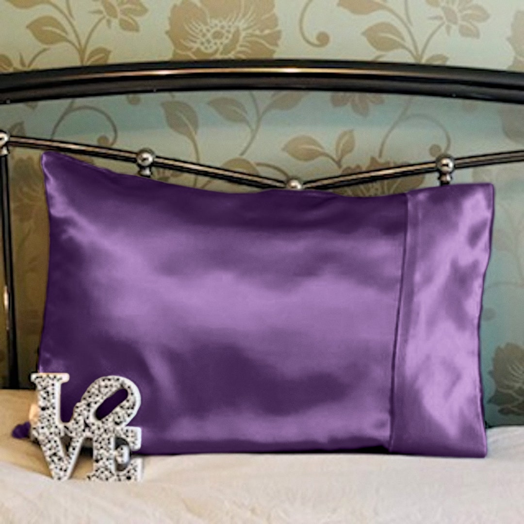 Satin Silky Soft Pillowcase No Bed Hair No Ruffled Beard Face Wrinkles