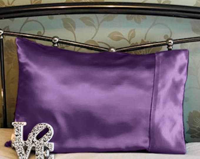 Satin Silky Soft Pillowcase No Bed Hair No Ruffled Beard Face Wrinkles Anti Ageing No Fuzz Conserves Night Products Free Pouch Machine Wash