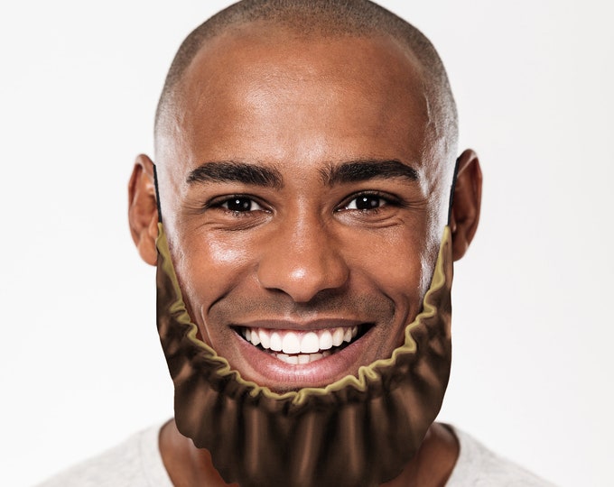 Satin Beard Rag Hair Protector Beard  Bonnet Beard Bib for Sleep Protection over Food Moisturise Adjustable Ear Elastic Washable