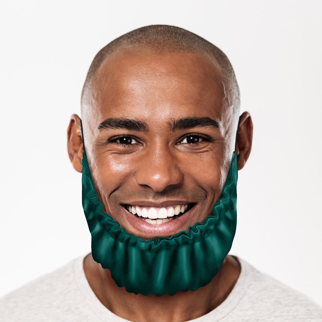 Satin Beard Rag Single Colour Beard Protector Bonnet Bib for Sleep ...
