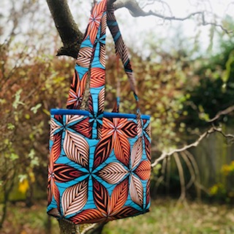 Padded Tote Bag Cotton Bag Perfect Gift Idea Print Shopping Bag Cute Bag Occasion Bag Everyday Bag Internal Pockets Secure Shoulder Straps