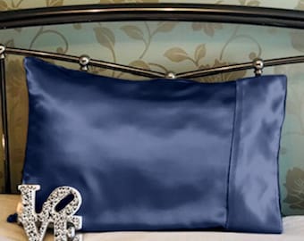 Satin Silky Soft Pillowcase No Bed Hair No Ruffled Beard Face Wrinkles Anti Ageing No Fuzz Conserves Night Products Free Pouch Machine Wash