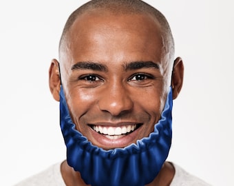 Satin Beard Rag Hair Protector Beard  Bonnet Beard Bib for Sleep Protection over Food Moisturise Adjustable Ear Elastic Washable