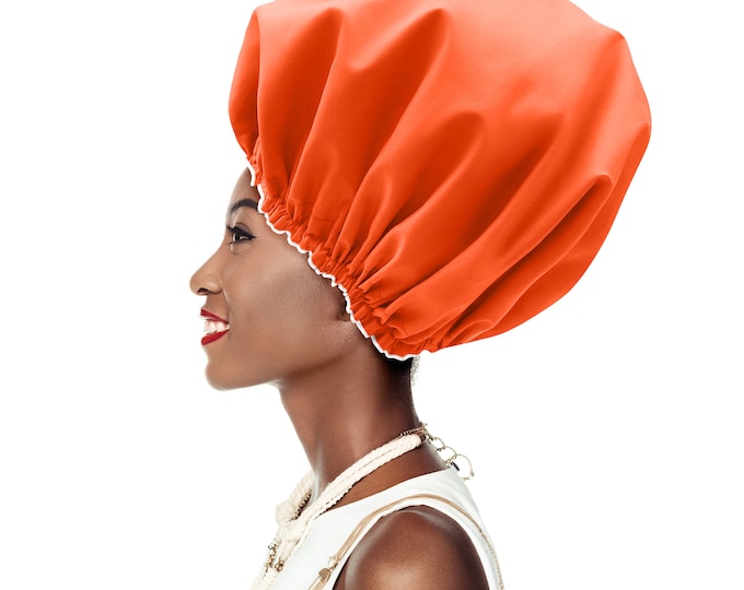 Generous Shower Cap for Locs & Braids, Adjustable, Quick Dry