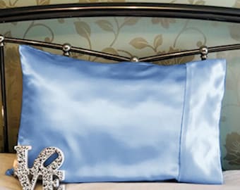 Satin Silky Soft Pillowcase No Bed Hair No Ruffled Beard Face Wrinkles Anti Ageing No Fuzz Conserves Night Products Free Pouch Machine Wash