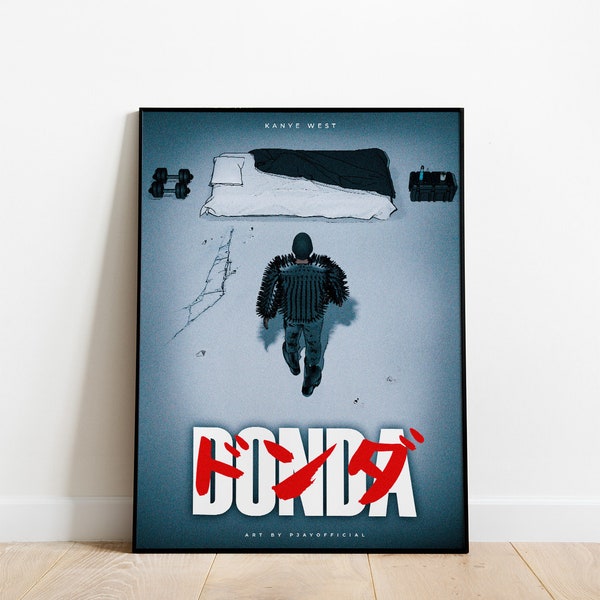 Ye / Kanye West / Yeezy  - Donda in style of Akira poster