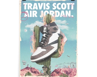 Travis Scott x Air Jordan 1 - Poster