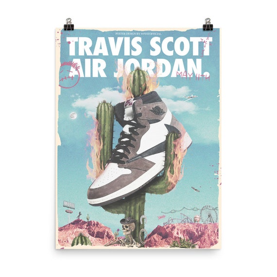 Travis Scott X Air Jordan 1 Poster 