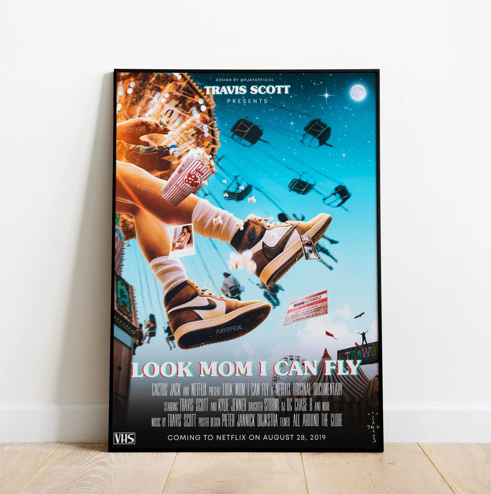 Travis Scott Look Mom I Can Fly Movie Poster Astroworld Jordan Utopia 