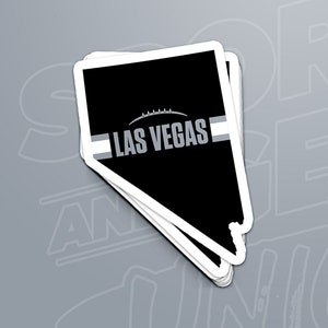 Adesivo contorno di Las Vegas Football Nevada (Black Design)