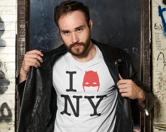 Devil of Hell’s Kitchen Shirt / New York Love / Short-Sleeve Unisex T-Shirt / Black & Red Design
