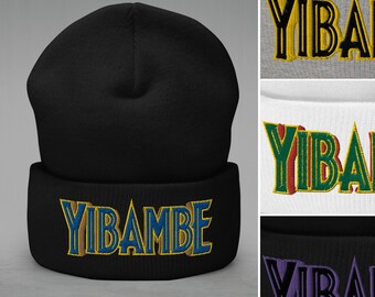 Yibambe Black Panther Beanie Embroidered / Multiple Styles
