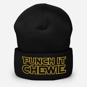 Punch It Chewie Beanie / Star Wars Beanie / Embroidered Beanie