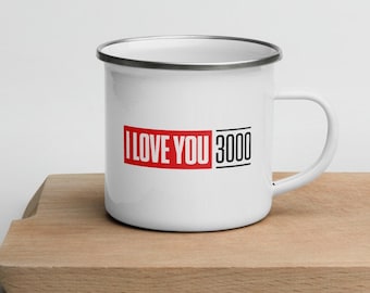 I Love You 3000 Enamel Mug / Iron Man Mug / Avengers Mug