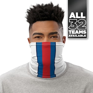 Buffalo Football Helmet Neck Gaiter / Washable & Reusable Face Cover