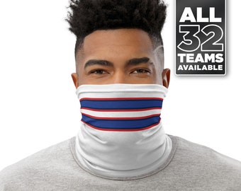 Buffalo Football Away Stripe Neck Gaiter / Washable & Reusable Face Cover