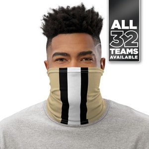 New Orleans Football Helmet Neck Gaiter / Washable & Reusable Face Cover