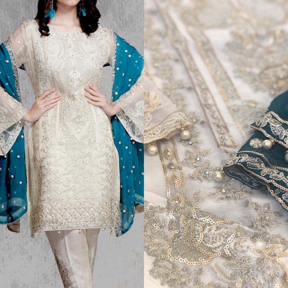 Readymade Indian Dress Jazmi Pakistani Salwar Kameez Clothing | Etsy UK