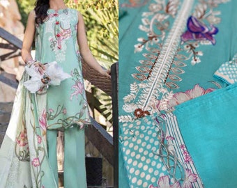 Readymade Indian dress pakistani suit designer Sky blue