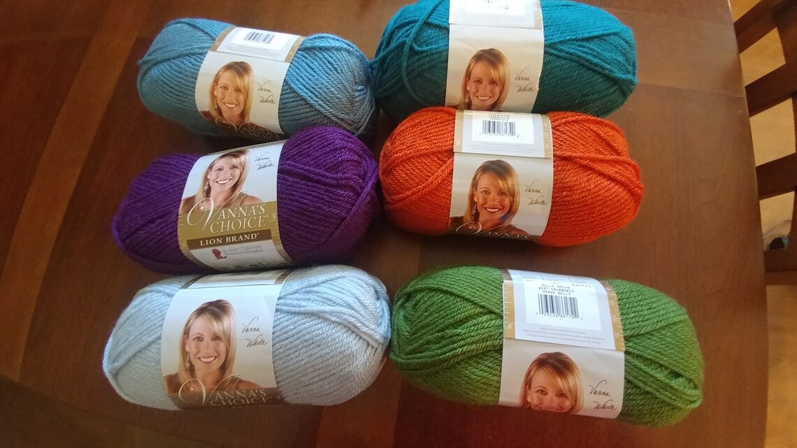 12 Skeins Lion Vanna White Yarn Many Colors Available Etsy