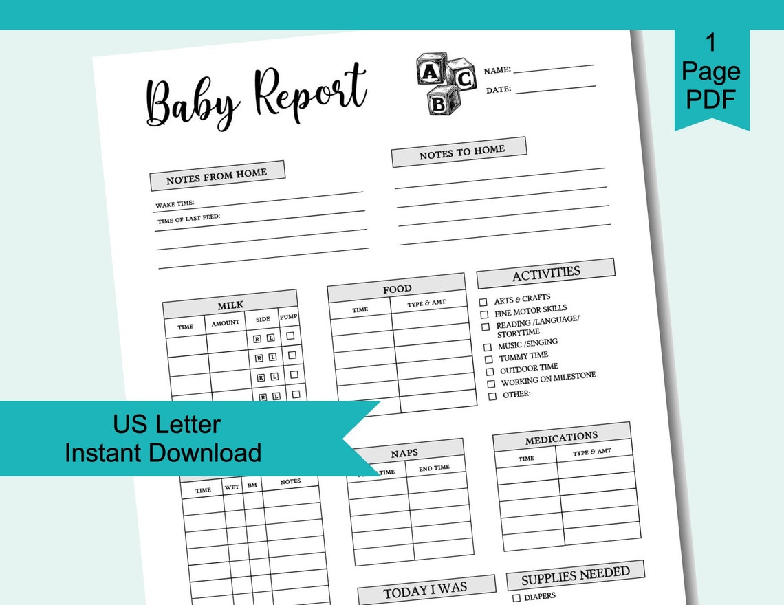 Baby Daily Routine Planner Baby Eating Schedule Baby Sleeping - Etsy