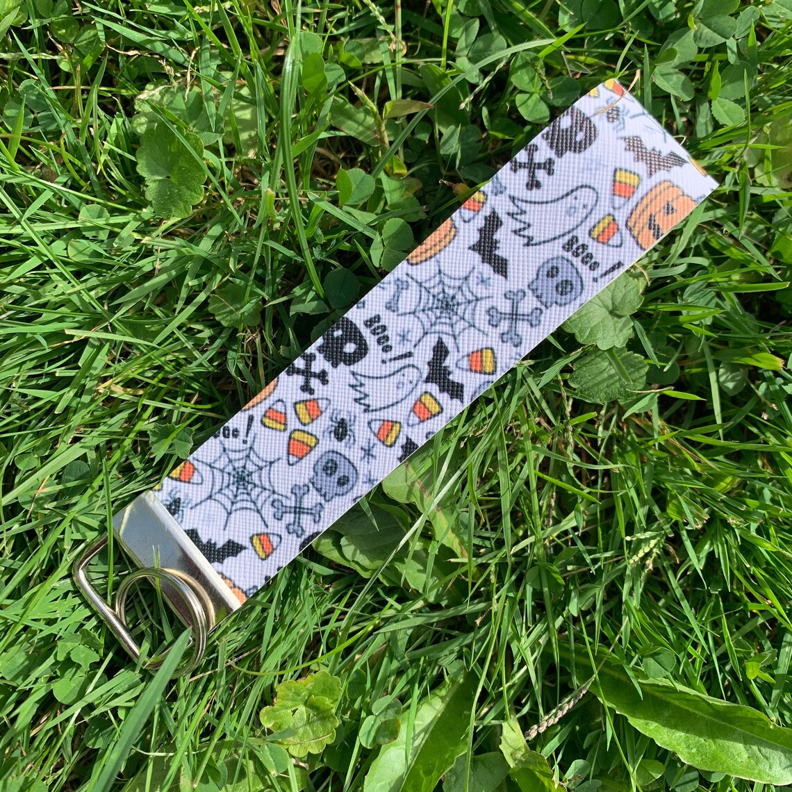 Faux leather halloween wristlet keyfob spooky keychain  etsy Faux leather halloween wristlet keyfob spooky keychain  etsy