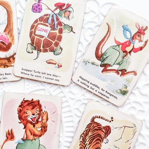 11 - Vintage Whitman Snap-speelkaarten - Game Ephemera - Vintage papier - Junk Journal Supply - Vintage speelkaarten