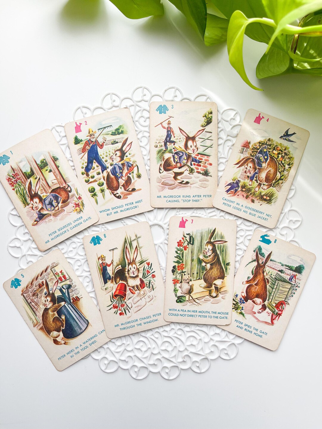 Jessica Rabbit Playing Card 8 Vintage Peter Rabbit Playing Cards - Game Ephemera - Vintage Paper ...