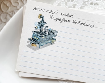 10 Vintage Current Recipe Cards - Ephemera - Junk Journal - Scrapbooking - Cooking Cards - Junk Journal Supply - Recipe Cards