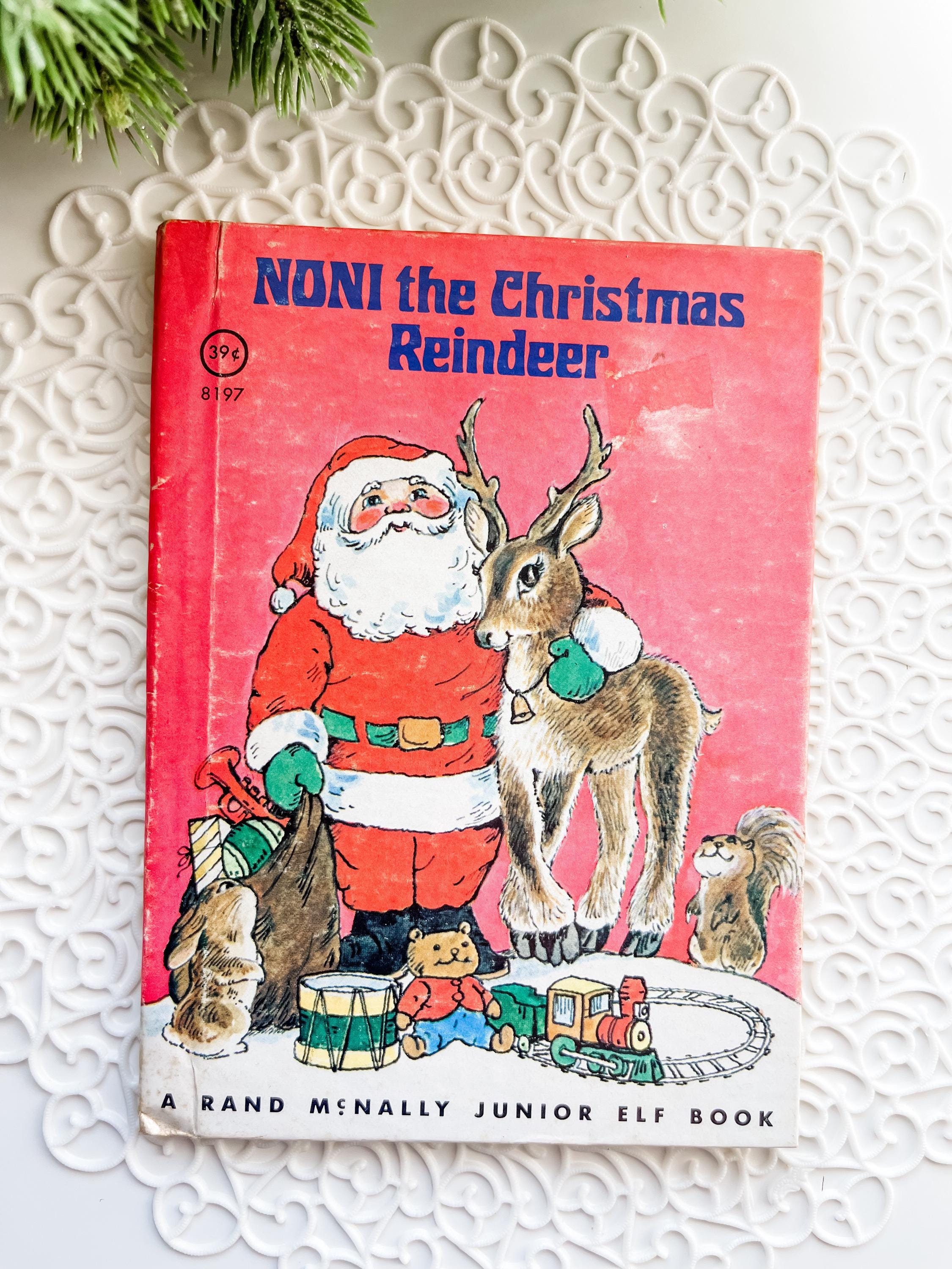 1979 Noni the Christmas Reindeer - Rand Mcnally Junior Elf