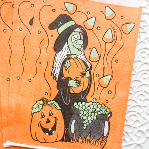 6 sacchetti vintage per dolcetto o scherzetto da strega - Sacchetti vintage per dolcetti di Halloween - Carta vintage - Junk Journal Supply - Dolcetto o scherzetto - Halloween
