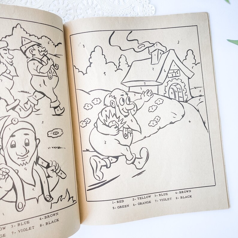 Download Vintage Unused Snow White Color By Number Coloring Book Snow White Junk Journal Supply Vintage Paper Coloring Book Journal Paper Paper Ephemera Paper Party Supplies Deshpandefoundationindia Org