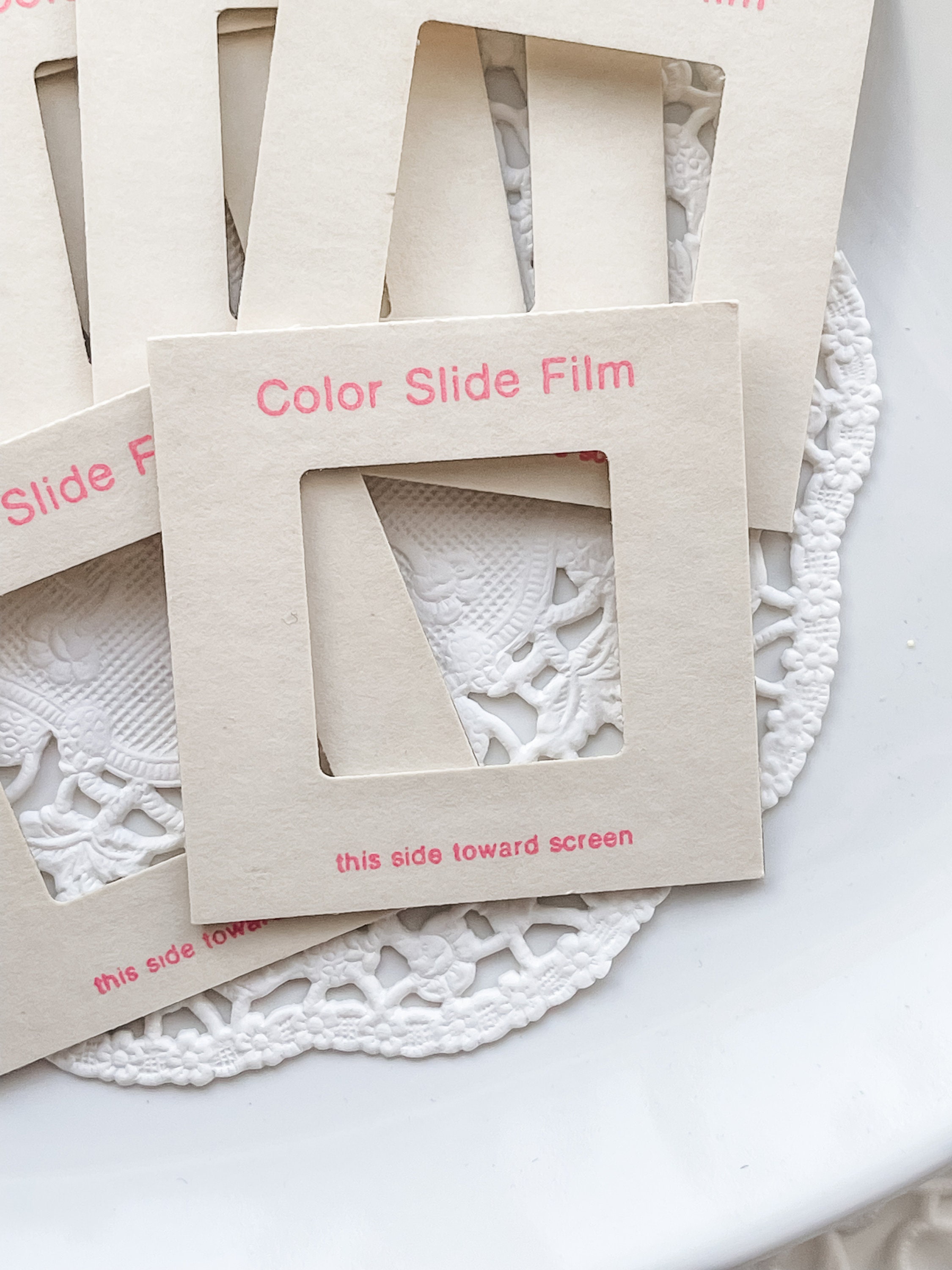 7 - Vintage Pink Slide Frames - Vintage Photo Slides - Junk Journal ...