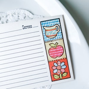 10 cartões de receitas vintage atuais de "costura de cozinha" - Ephemera - Junk Journal - Scrapbooking - Cartões de culinária - Junk Journal Supply
