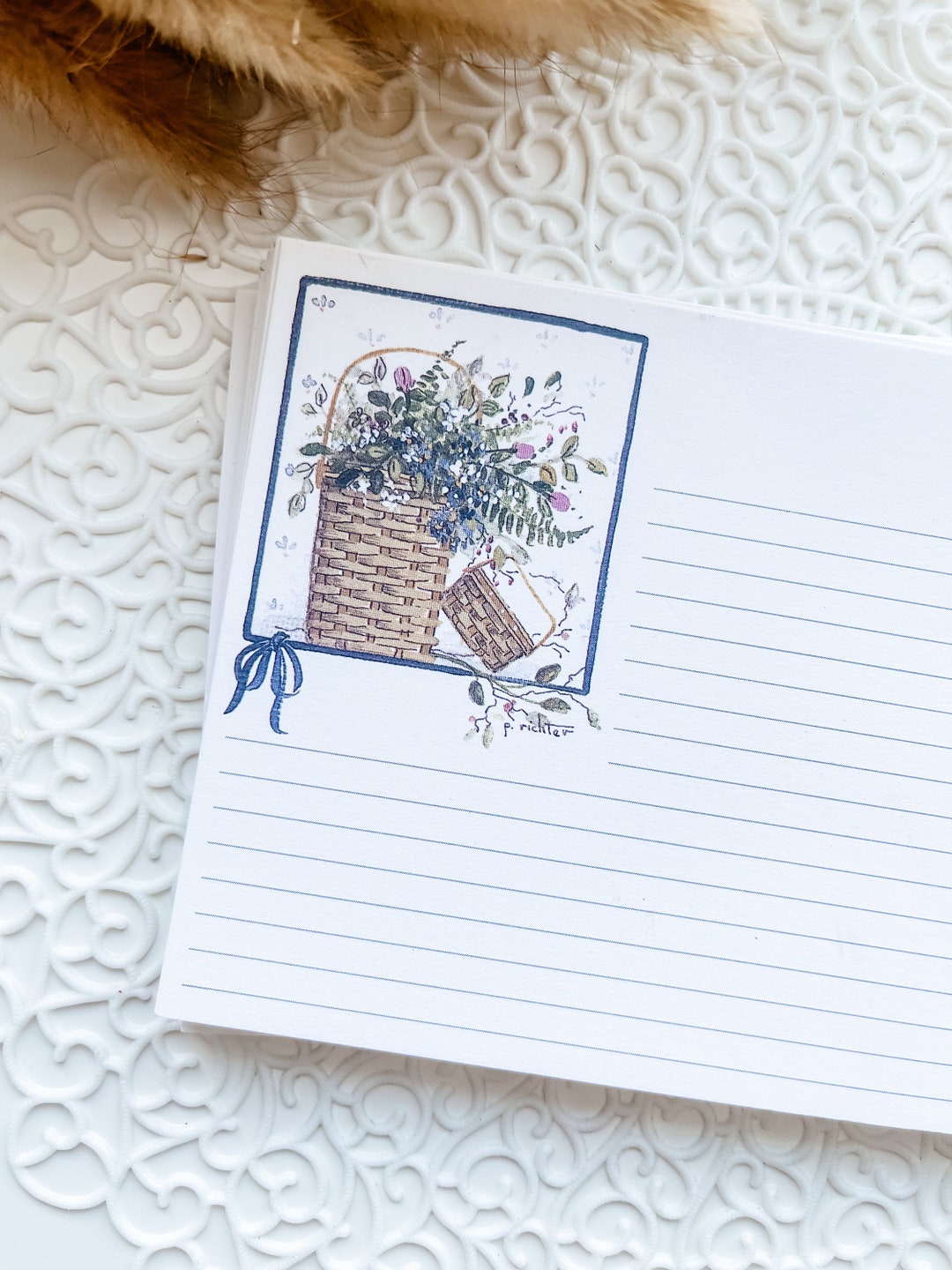 8 Vintage Pat Richter Longaberger Basket Recipe Cards Junk Journal