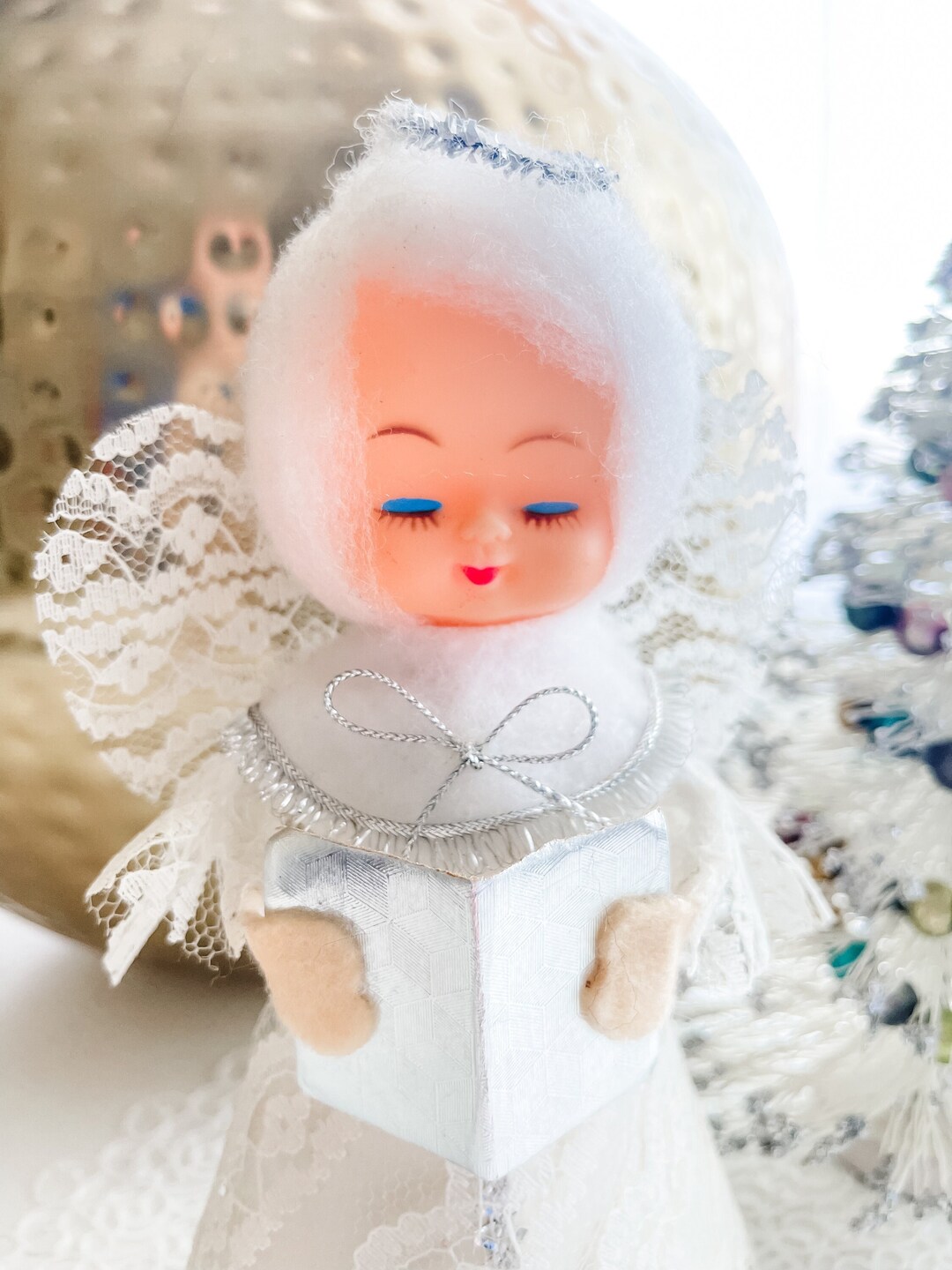 Vintage Angel Christmas Tree Topper Christmas Angel Vintage Christmas