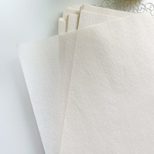 10 Sheets - Cream Vintage Eagle A Type Erase Typewriter Paper - 25% Cotton Fiber - Light Weight Typing Paper - Cockle Finish - Journaling