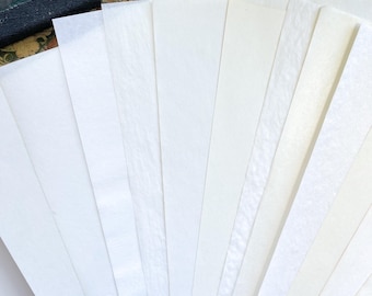 Zestaw różnych arkuszy papieru do maszyn do pisania - 13 arkuszy - Papier do dzienników w stylu vintage - Artykuły do dzienników - Papier do pisania - Łupina cebuli - Artykuły vintage