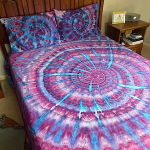 Tie Dye Bedding | Tie Dye Sheets | Boho Bedding| Hippie Sheets | Handmade Tie Dye | Crib and Toddler Sheets