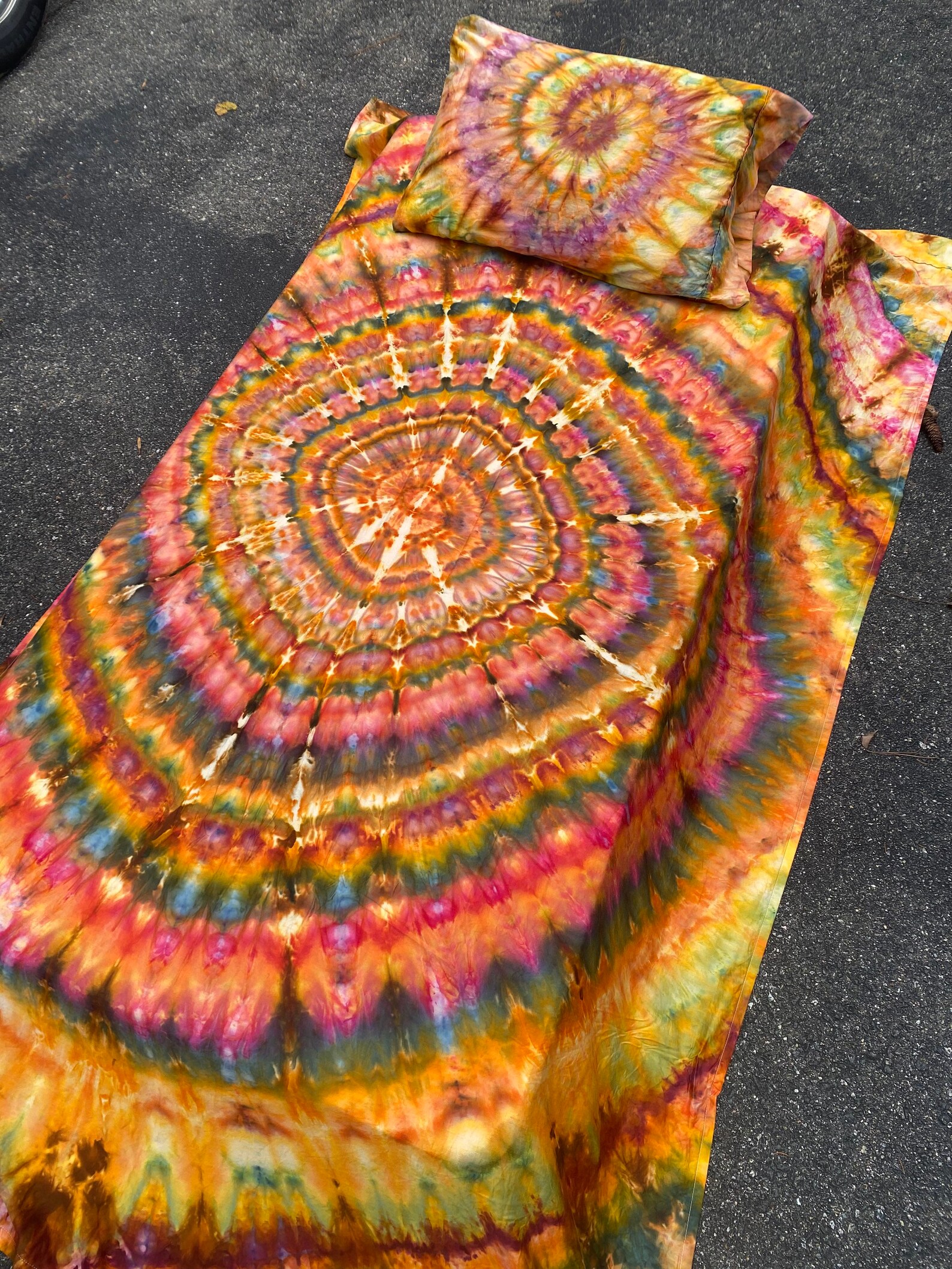 Tie Dye Bedding Tie Dye Sheets Boho Bedding Hippie Sheets Etsy