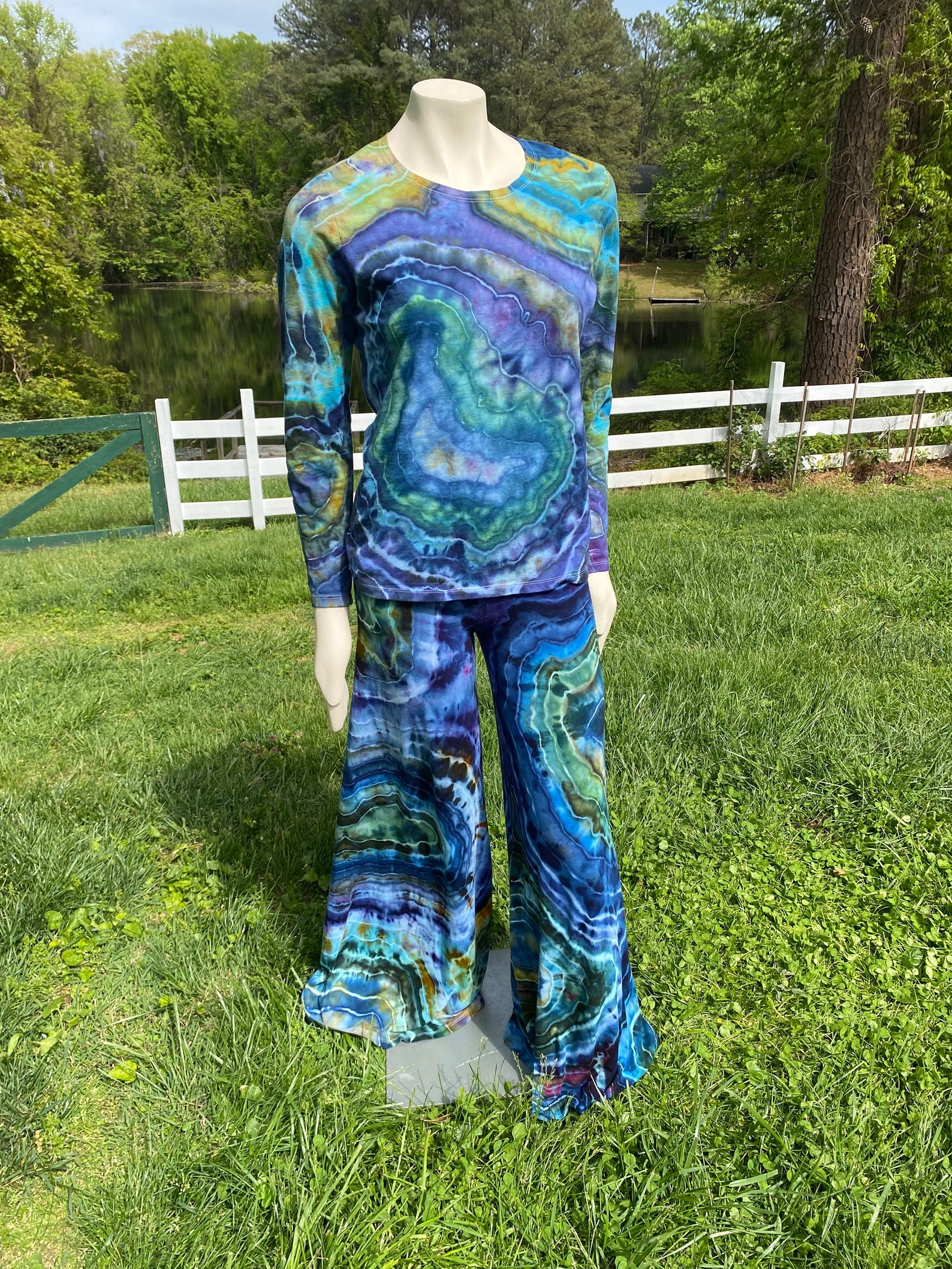 Tie Dye Lounge Set Tie Dye Loungewear Set Hippie Clothes Etsy