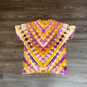 Tie Dye Shirt | Hippie Clothes | JMU Colors Tye Dye T-shirt | Purple and Yellow Tie Dye T-Shirt | Tie Dye T-Shirt S, M, L, XL, 2X, 3X