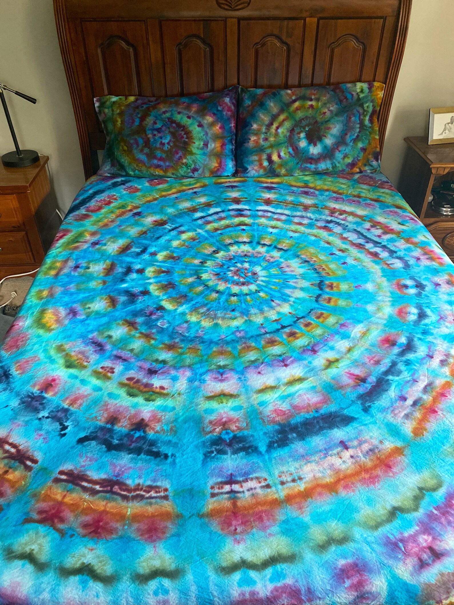 Tie Dye Bedding Tie Dye Sheets Boho Bedding Hippie Sheets Etsy