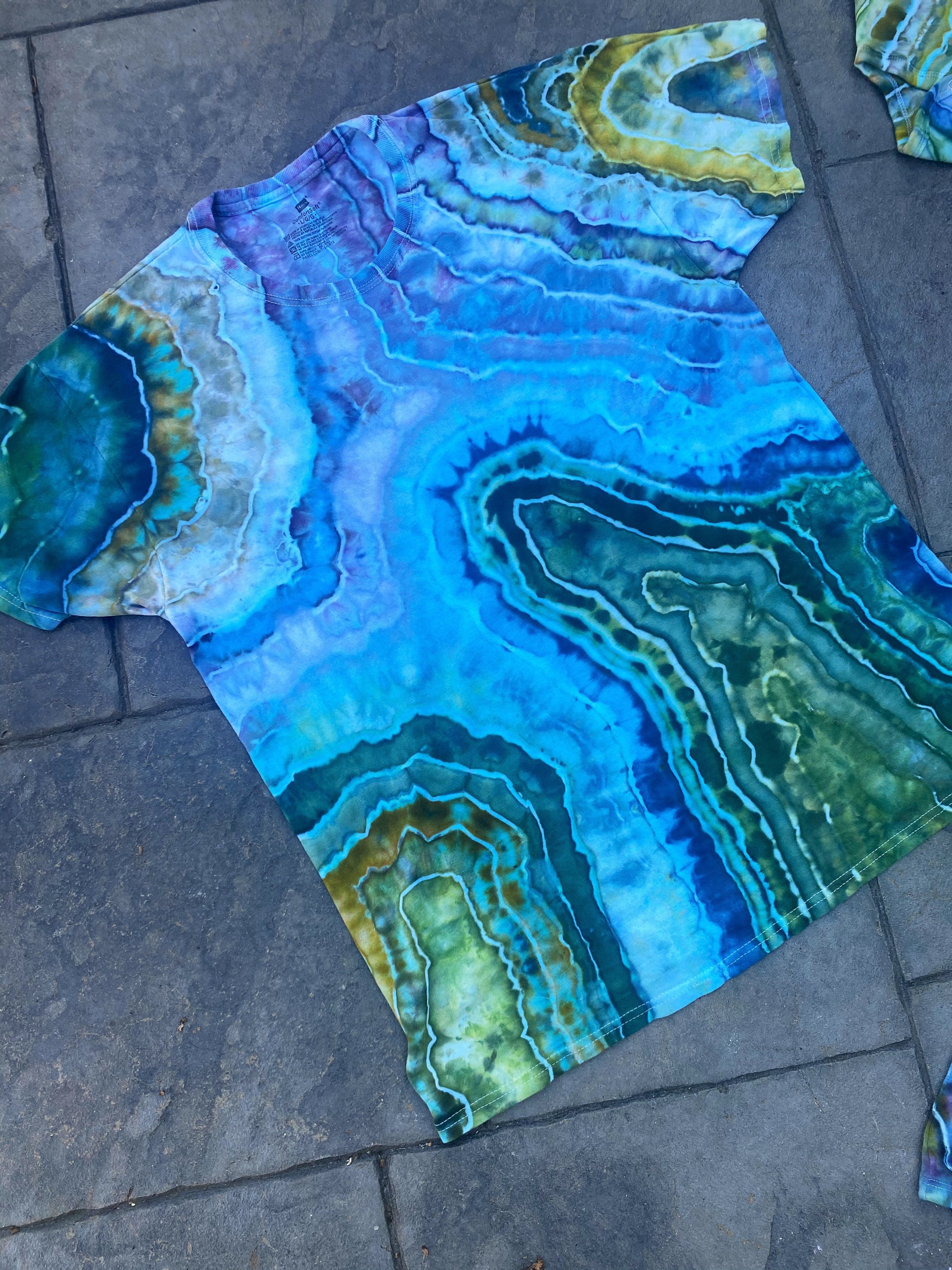 Tie Dye Shirt Hippie Clothes Geode T-shirt Tie Dye - Etsy